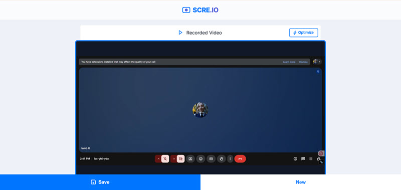 線上錄影 Google Meet 完成